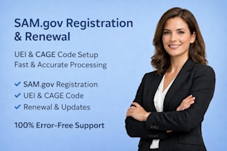 samgov registration uei and cage code sam gov renewal service 8a wosb sam