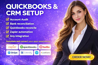 integrate zapier with quickbooks twilio stripe calendly xero jotform hubspot CRM