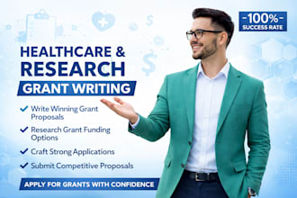 do health care grant research, grant writing, grant proposal, apply for grant