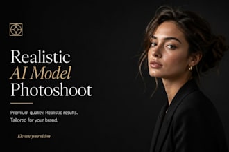 create realistic ai model photoshoot for your clothing brand