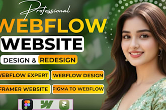 build a high converting webflow website, webflow expert, landing page, redesign