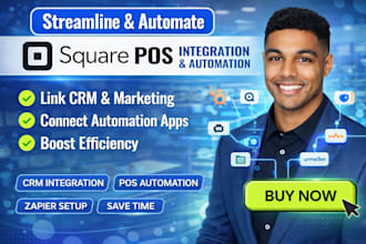 square pos integration, CRM integration, pos automation, zapier square setup