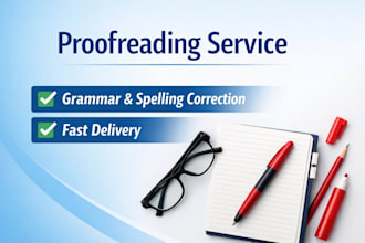 proofread and edit your text professionally