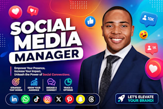 be your social media manager instagram theme page tik tok content creator
