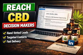 build cbd and cannabis brand owners email list USA