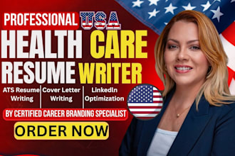 write, edit healthcare, medical and nursing resume, CV, cover letter, linkedin