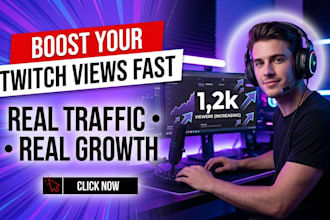 promote your twitch channel to real viewers and grow fast