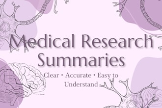 write a professional medical or scientific research summary