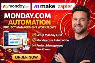 setup monday crm monday com automation project management workflows