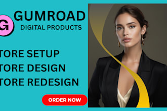 setup your gumroad store to make sales
