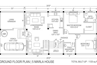 draw professional autocad 2d,3d floor plans for residential commercial projects
