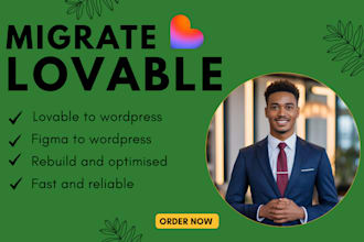 migrate lovable convert figma to wordpresss lovable to elemator supabase v0