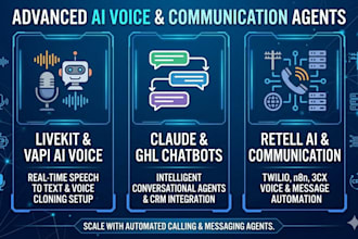 setup livekit ai calling agent chatbot vapi retell ai ghl claude twilio n8n 3cx