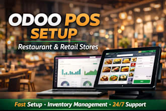 set up odoo pos system for restaurant and retail stores