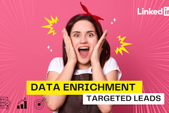 do data enrichment, generate targeted b2b and linkedin leads