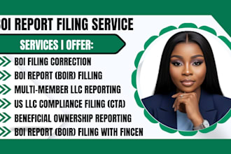 file boi report, llc annual report, fincen boir filing for US llc compliance cta