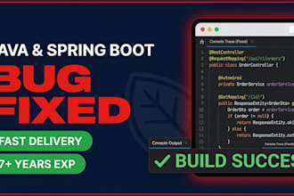 debug and fix bugs in your java spring boot application