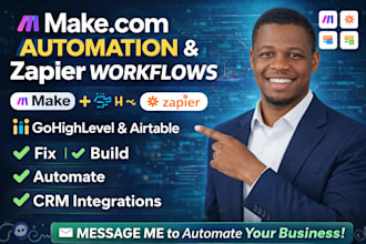 setup make com automation fix make com scenario airtable crm made com zapier ghl