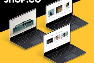 design modern and custom furniture ecommerce website UI UX design