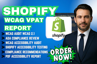 create ada compliance accessibility report for shopify website