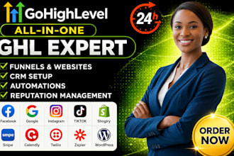 setup ghl gohighlevel expert gohighlevel crm automation ai agent ghl funnel