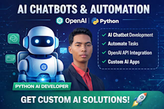 build ai apps, chatbots and automation using python openai