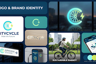 design a modern minimalist tech logo corporate branding for startups