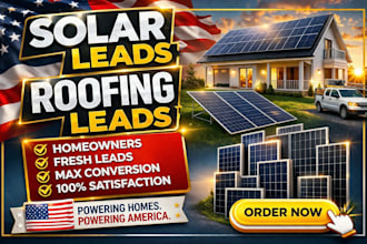 provide high quality USA solar leads with verified homeowners