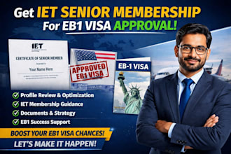 help you get iet senior membership for eb1 visa approval