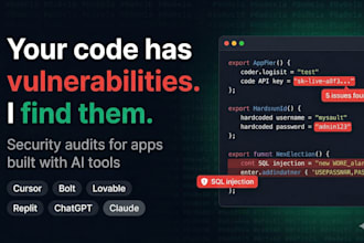review your github and find security vulnerabilities in code