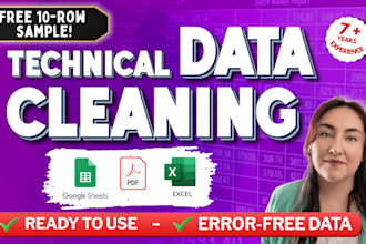 do professional data cleaning, formatting and remove duplicates