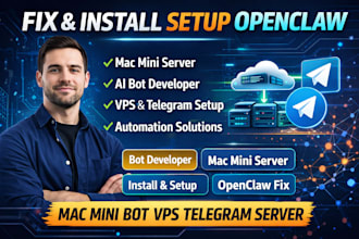 fix install setup openclaw open claw developer mac mini bot vps server telegram