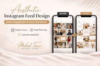 create an aesthetic and cohesive instagram feed for your brand