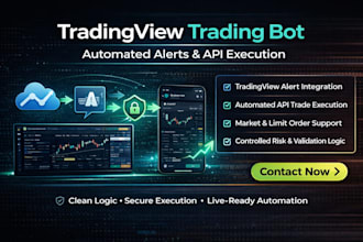 build tradingview trading bot with automated alerts and API execution