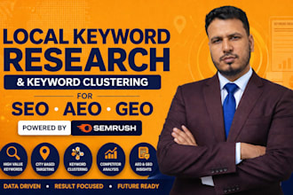 do local keyword research and clustering using ahrefs semrush for SEO aeo GEO