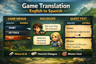 do game translations according to my skills