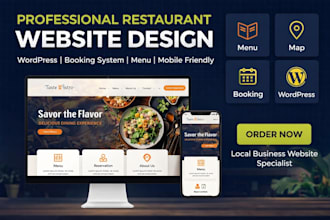 professional restaurant website design wordpress restaurant site