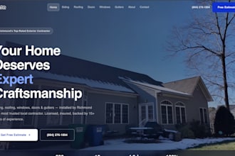 build a siding company website that converts visitors into leads