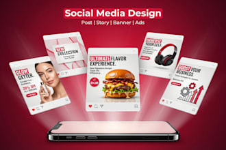 design 15 attractive social media post designs for brand growth