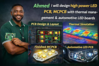 design high power led pcb and mcpcb with thermal, automotive led boards