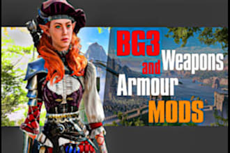 create custom mods for skyrim, baldurs gate 3, cs, ck3, and arma 3