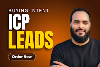find buying intent b2b icp leads for sales development