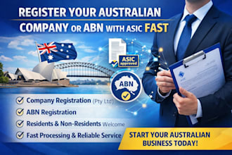 register your australian company or abn with asic fast
