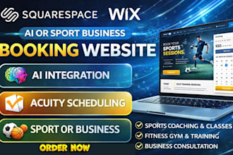 build squarespace wix ai or sport business wix booking website acuity scheduling