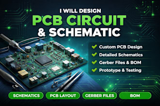 design pcb layouts, schematic pcb design for iot automotive using easyeda kicad