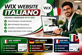 design or redesign italian wix website with SEO optimization