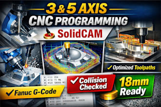 create 3 axis and 5 axis cnc toolpaths using solidcam