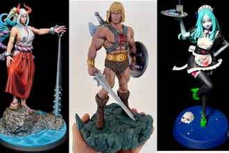 3d print and paint custom tabletop miniatures with high detail