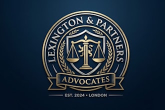 design an urgent law firm and advocate logo in 24 hour