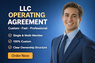 draft a custom llc operating agreement for your business